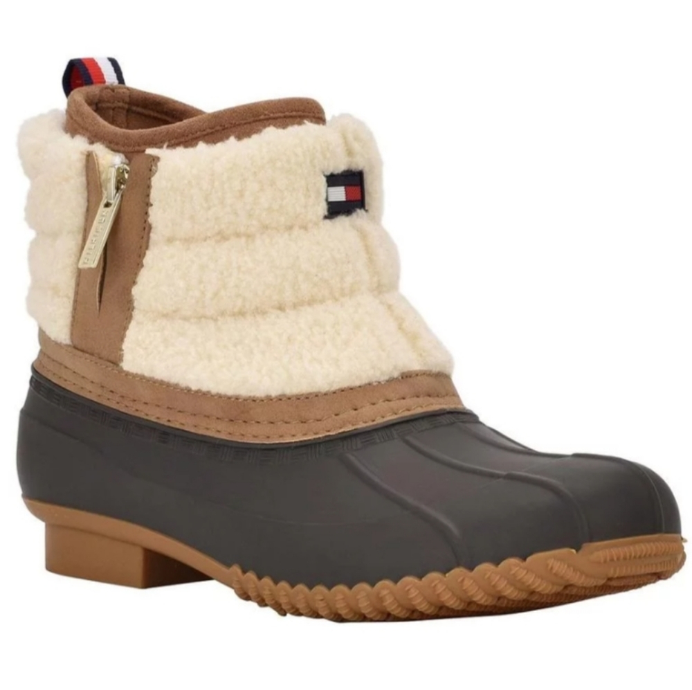 Tommy Hilfiger Roana Grip Winter Boots Brown 11 - Picture 1 of 5